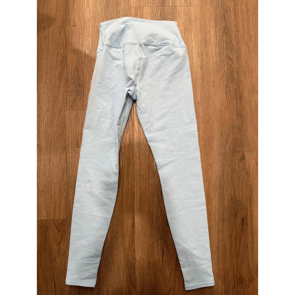 Alo Yoga High Waist Leggings Light Blue Womens Small Yoga Pants W233